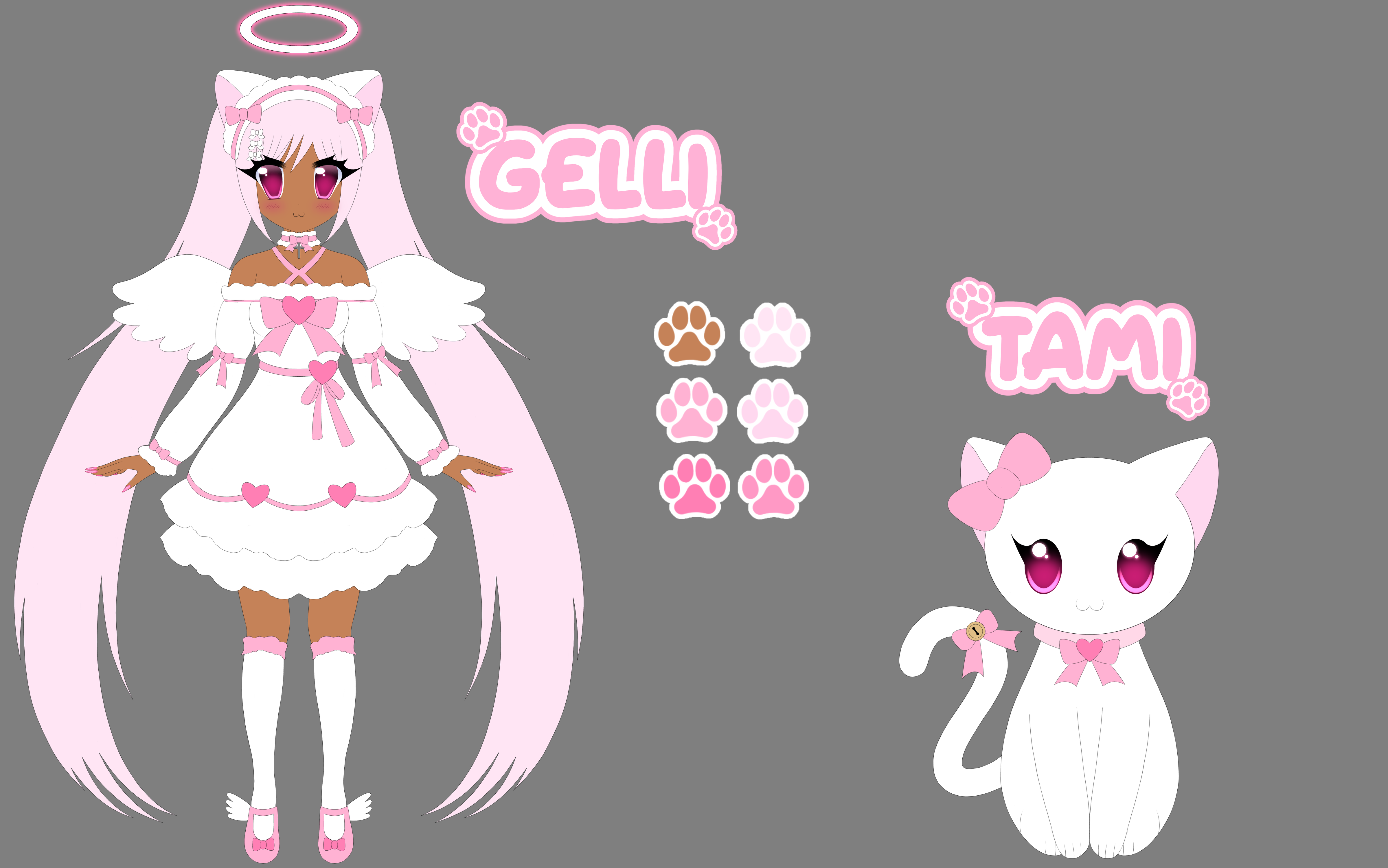♡ angelic gelli and tami :3 🩷🪽🐾 ♡