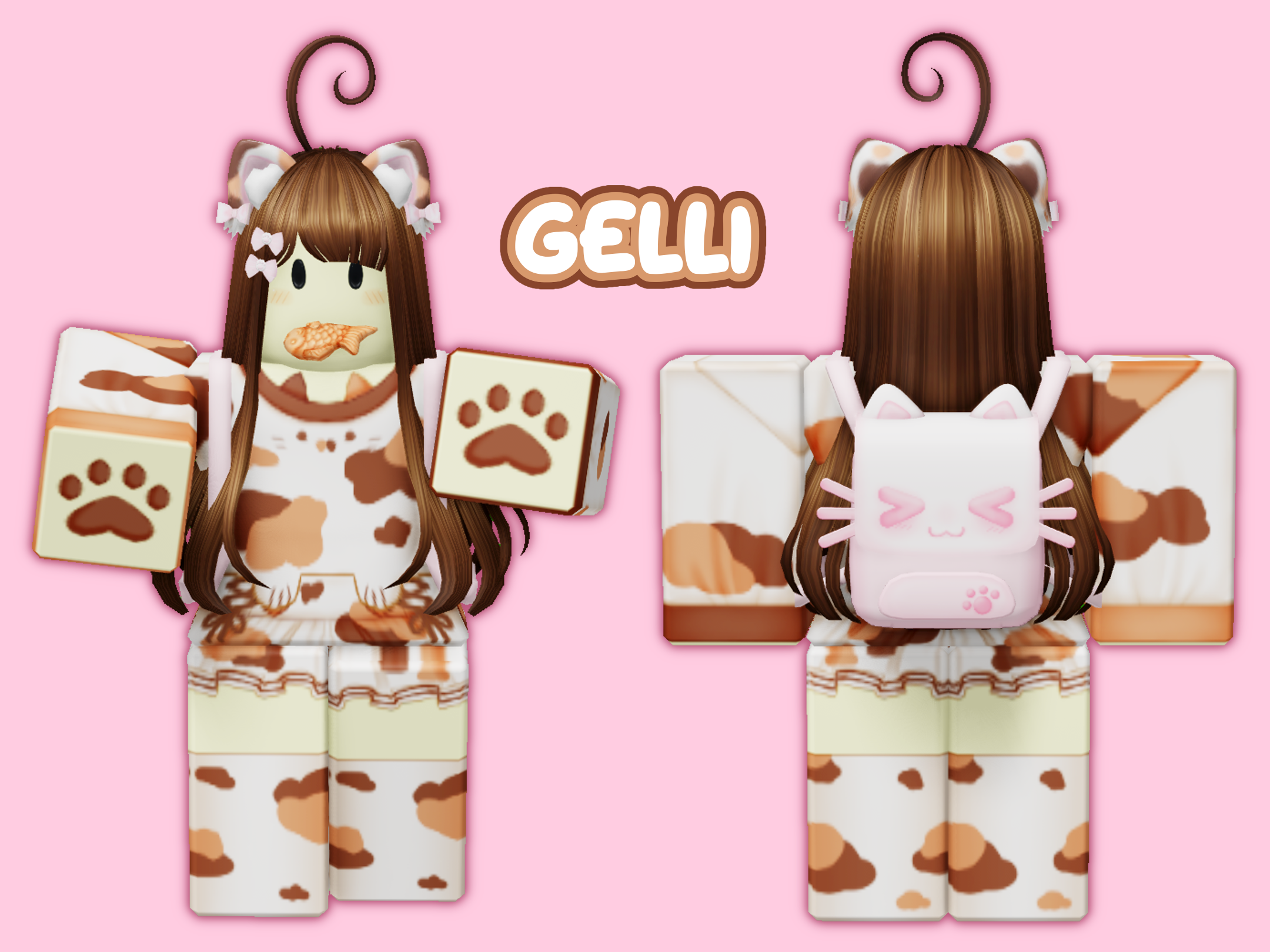 ♡ calico cat girl :3 🐾🧡🤎🤍 ♡