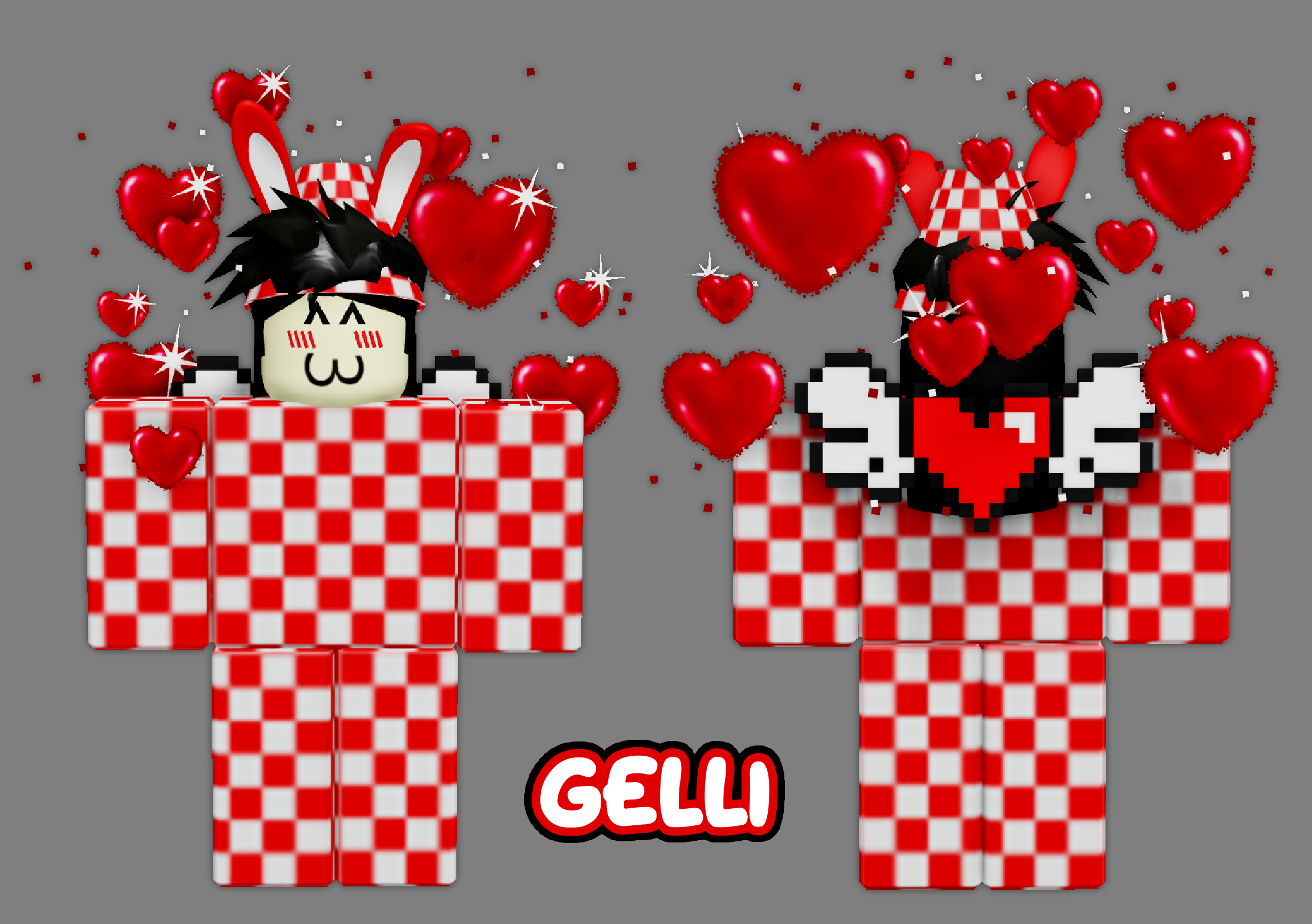 ♡ checkered hearts ❤️🤍 ♡