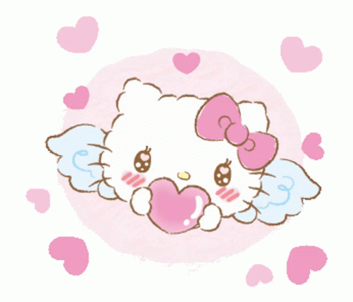 flying love hello kitty